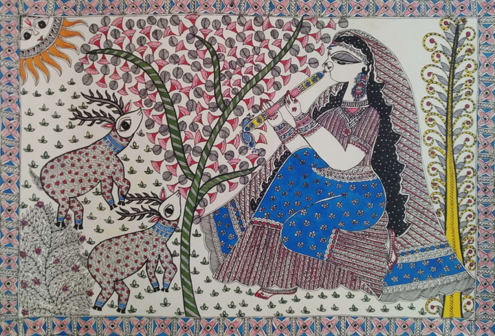 Radha In Madhubani by Naina Creation Thumbnail