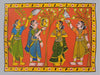 Reflecting Beauty: The Graceful Women in Cheriyal Scroll by Sai Kiran for Sale