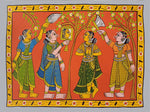 Reflecting Beauty: The Graceful Women in Cheriyal Scroll by Sai Kiran for Sale