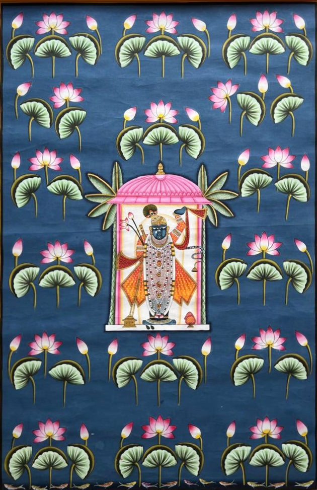 Shrinath ji in Divine splendor: A Pichwai by Naveen Soni Thumbnail