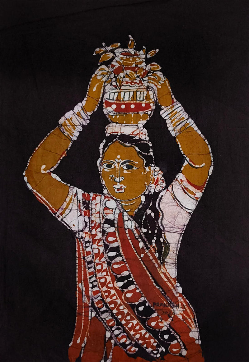 Order Telangana Bonalu in Batik by Prakash Yasala