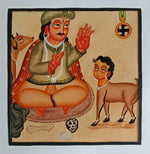 The Tantric in Kalighat by Bapi Chitrakar for Sale
