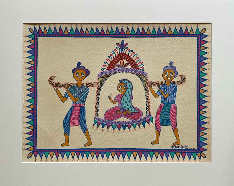 Purchase The Traditional Paalki (Palanquin) In Pithora art by Chanchal Soni