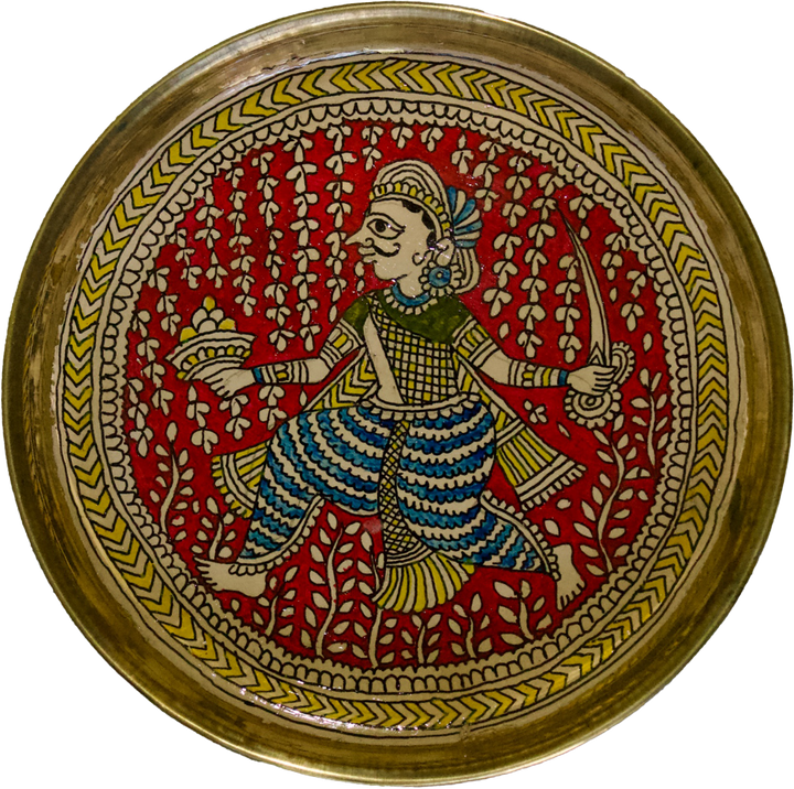 Woman Warrior Mata Ni Pachedi By Dilip Chitara For Home Decor Thumbnail