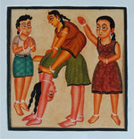 Order Activity Time: Girls engaged in Playful Games In Kalighat by Bapi Chitrakar