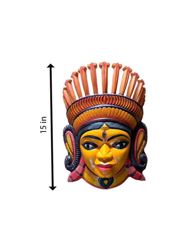 Durga Wooden mask by Paramesh Sarkar Thumbnail