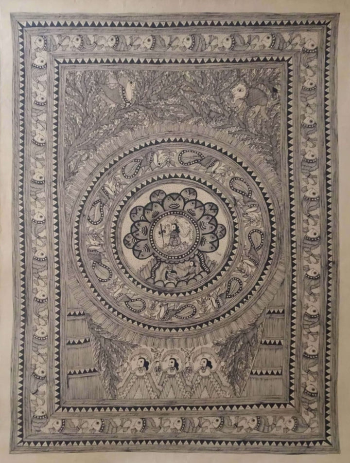 Lord Shiva in Madhubani Naina Creation Thumbnail