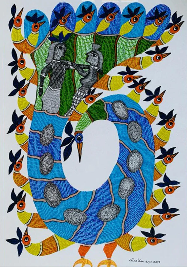 Nachta Mor – Gond Art by Saroj Venkat Shyam Thumbnail