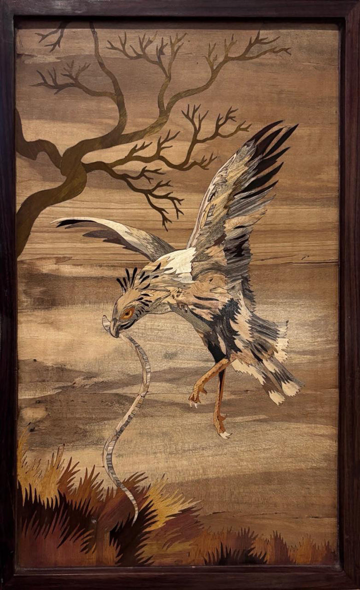 Predator and Pray In Wood Inlay by Mohan Kumar Thumbnail