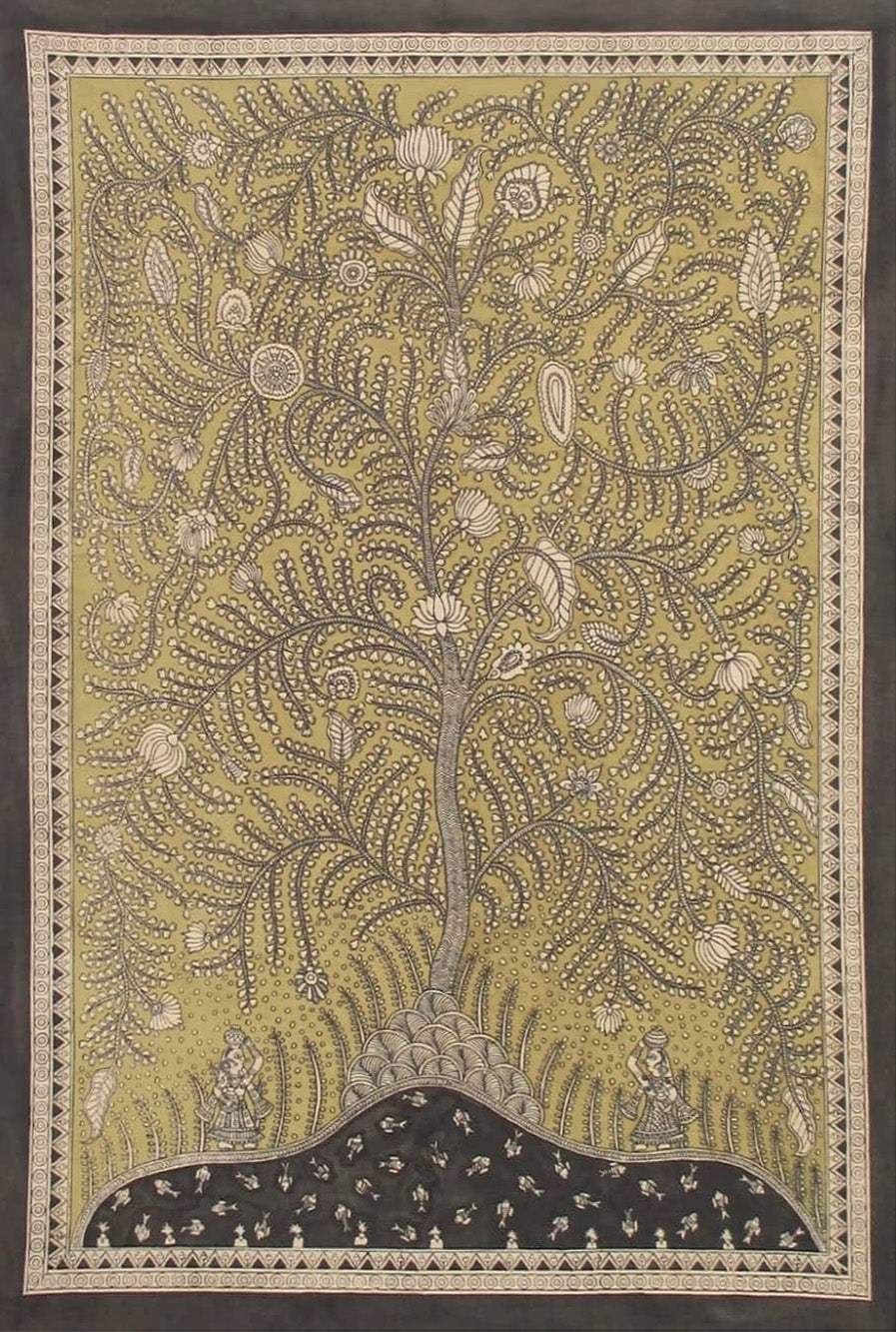 Tree of Life Mata ni pachedi by  Vasant Manubhai Chitara  artwork