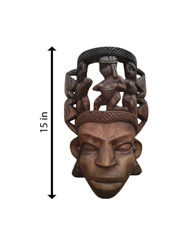 Tribal Wooden mask by Paramesh Sarkar Thumbnail