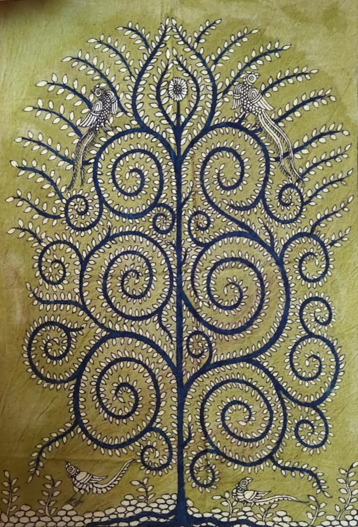 Buy A Mystical Tree of Life: Mata Ni Pachedi Painting by Chandrakant Bhulabhai