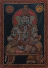 Lord Ganesha In kalamkari by Kanukurthi Guna Sekhar Sai