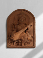Representation of Maa Saraswati: Terracotta by Dinesh Molela