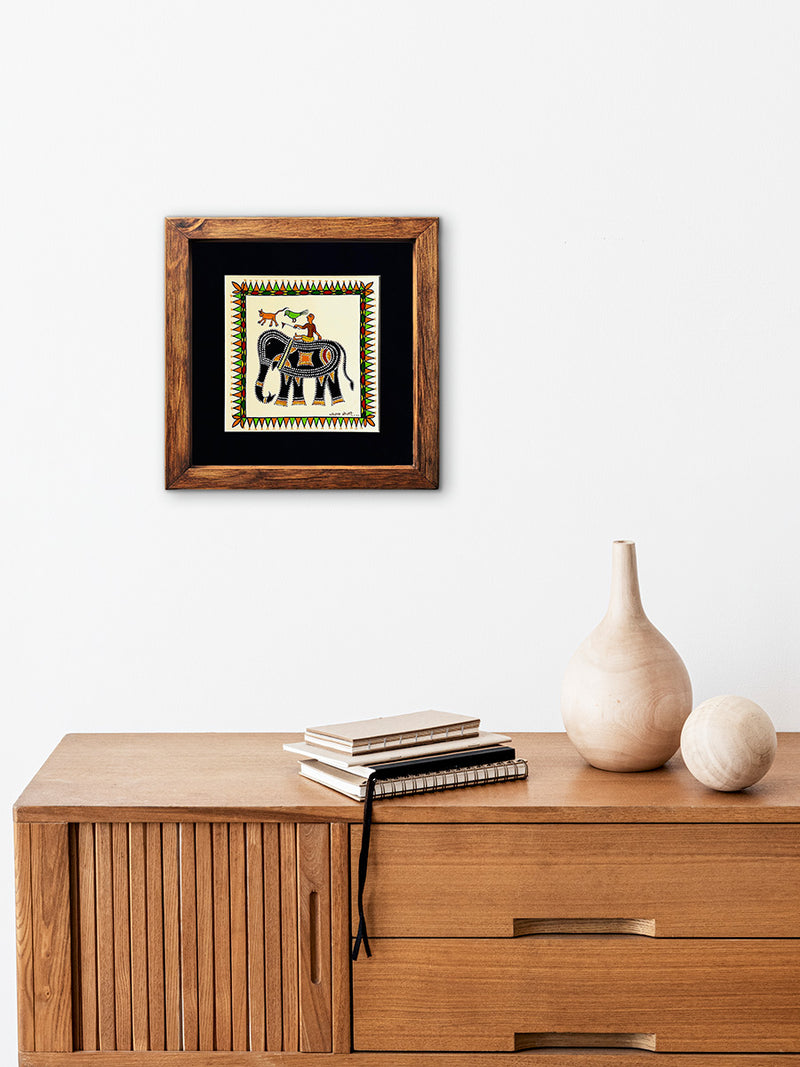 Purchase Elephant Ride In Pithora Art by Chanchal Soni