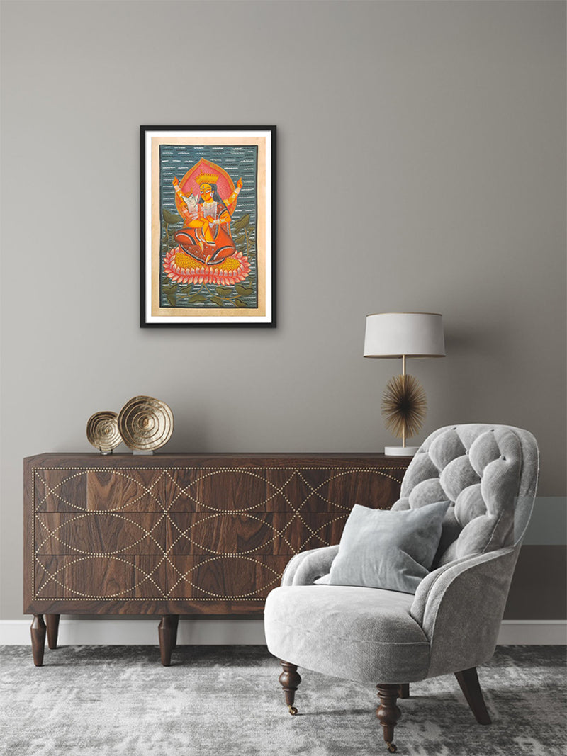  Purchase Maternal Love: Nurturing devotion of devotion Khalighat Painting by Sonali Chitrakar