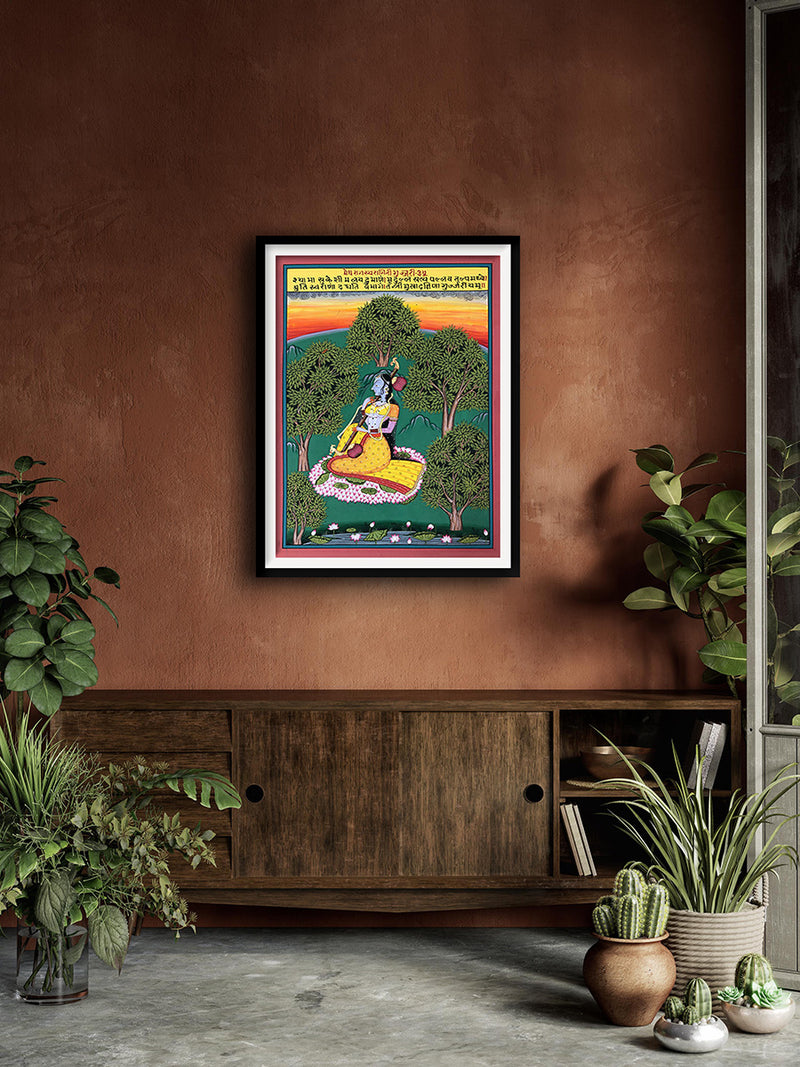 Megh Raag ki Ragini- Gurjali  , Kishangarh Art by Shehzaad Ali Sherani
