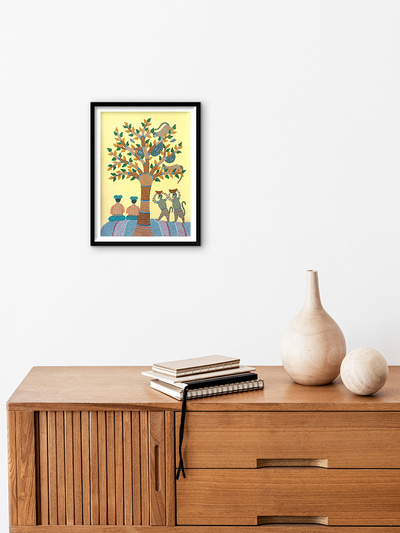 Nature at Work in Gond by Kailash Pradhan for Sale