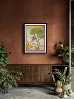 Buy Raag Bhairav, Kishangarh Art by Shehzaad Ali Sherani