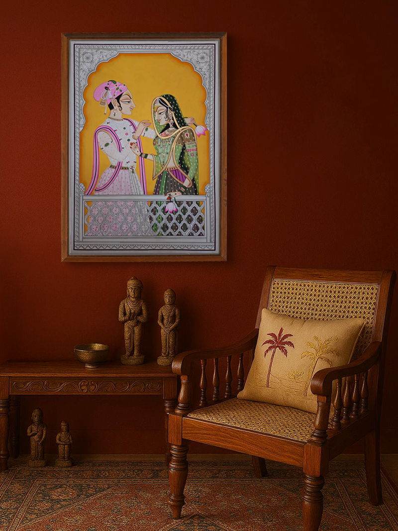 Radha- Krishna in Pichwai by Shehzaad Ali Sherani