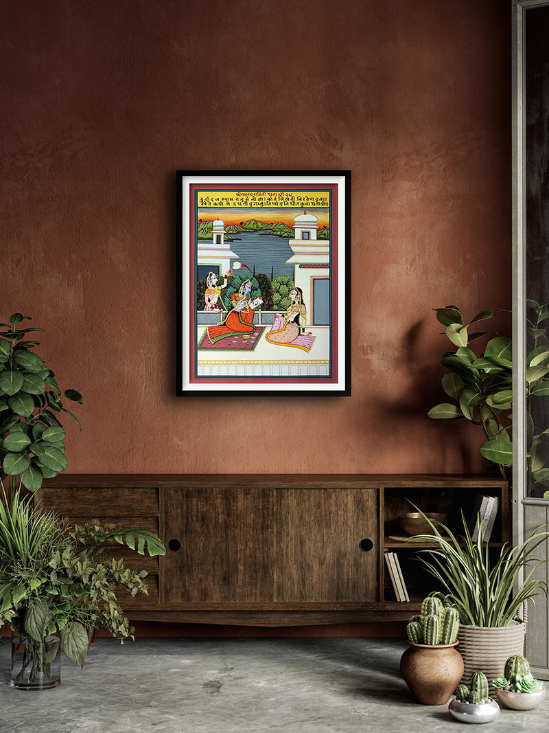 Buy Shri Raag Ki Ragini - Dhanashri, Kishangarh Art by Shehzaad Ali Sherani