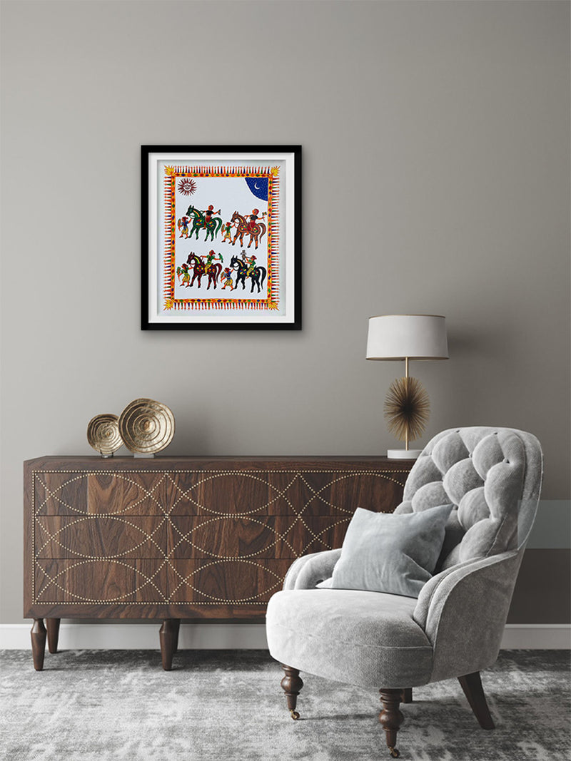 Buy The Celestial Ride Life in Pithora Art by Chanchal Soni
