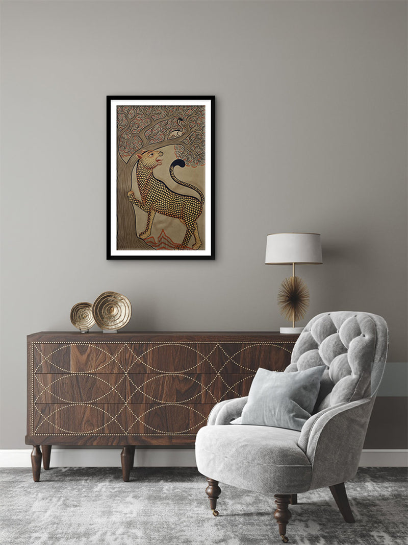 Tiger in Kalighat by Anwar Chitrakar