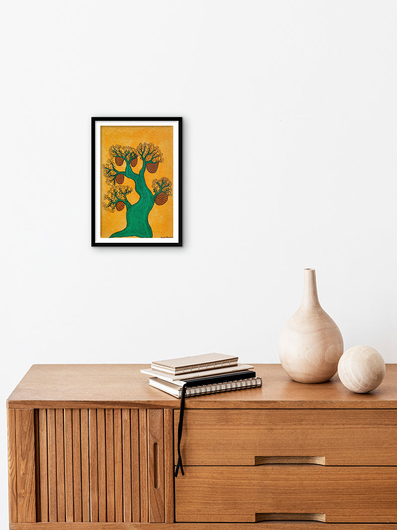 Tree of Life In Gond by Sandeep Dhurve for Sale
