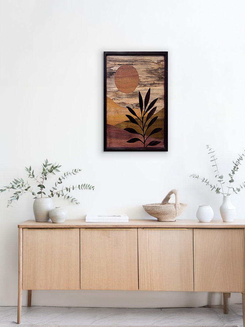 Floral theme in Wood Inlay by Mohan Kumar