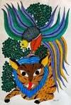 Buy Tiger Gond Handmade Art 