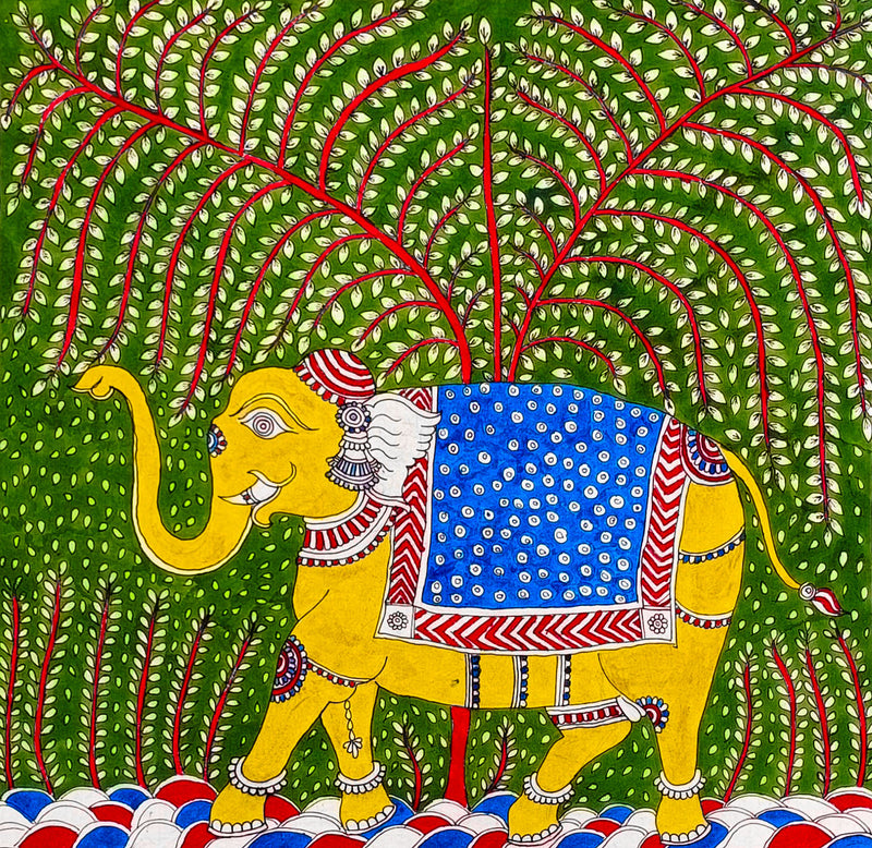 Buy Gujarat art / Art of gujarat Art and craft of gujarat Artform of gujarat Traditional art of gujarat / Folk arts of gujarat / Lippan art by Dilip Chittara