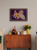 Peacock: Rogan Art by Rizwan Khatri for sale