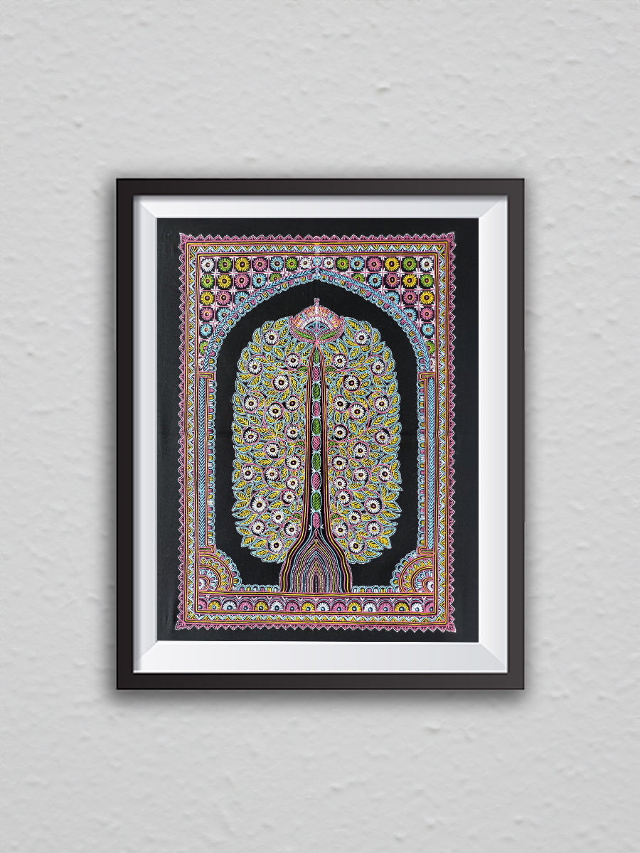 Dynamic Reverie: Graceful Threads of Life Rogan Art by Rizwan Khatri for sale