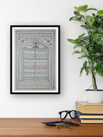 Unlock the mesmerizing wonders of tribal culture with Saura Painting's Kaleidoscope - make this unique artwork yours today!"