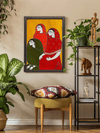 Three Girls (Amrita Sher-Gil) in Madhubani by Izhar Ansari for sale