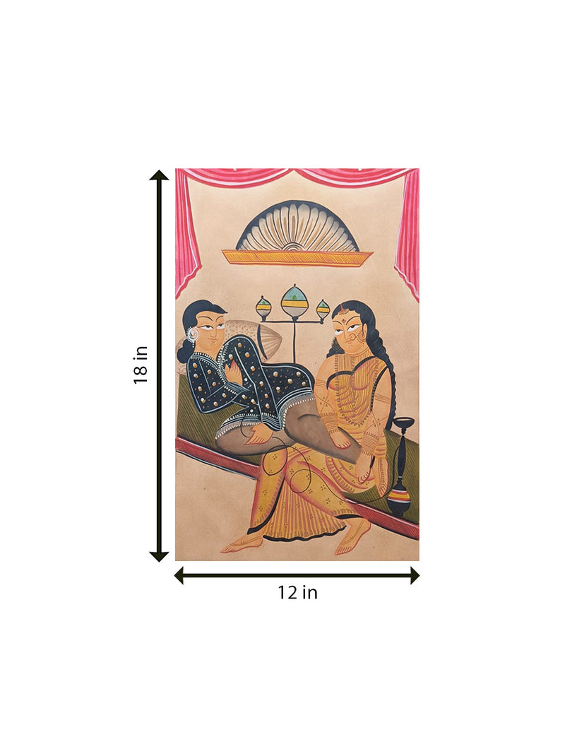 The Lover's Dialogue In Kalighat by Sonali Chitrakar