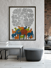 A Forest Gathering: A Gond Painting by Choti Tekam for sale