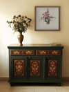 Basket of Blossoms in Sodha Pakko Embroidery by Shrujan for sale
