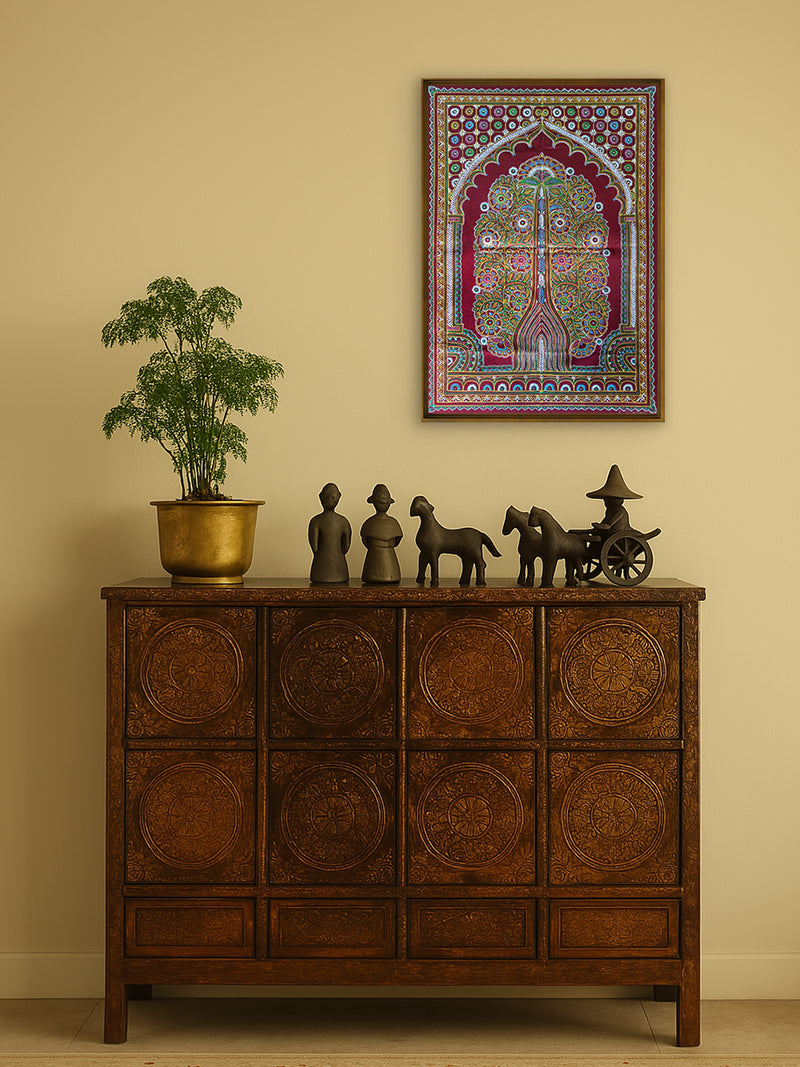 Beauty of tree of life in rogan art for sale