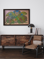 Bewildering Nature in Gond by Sukhiram Maravi for sale