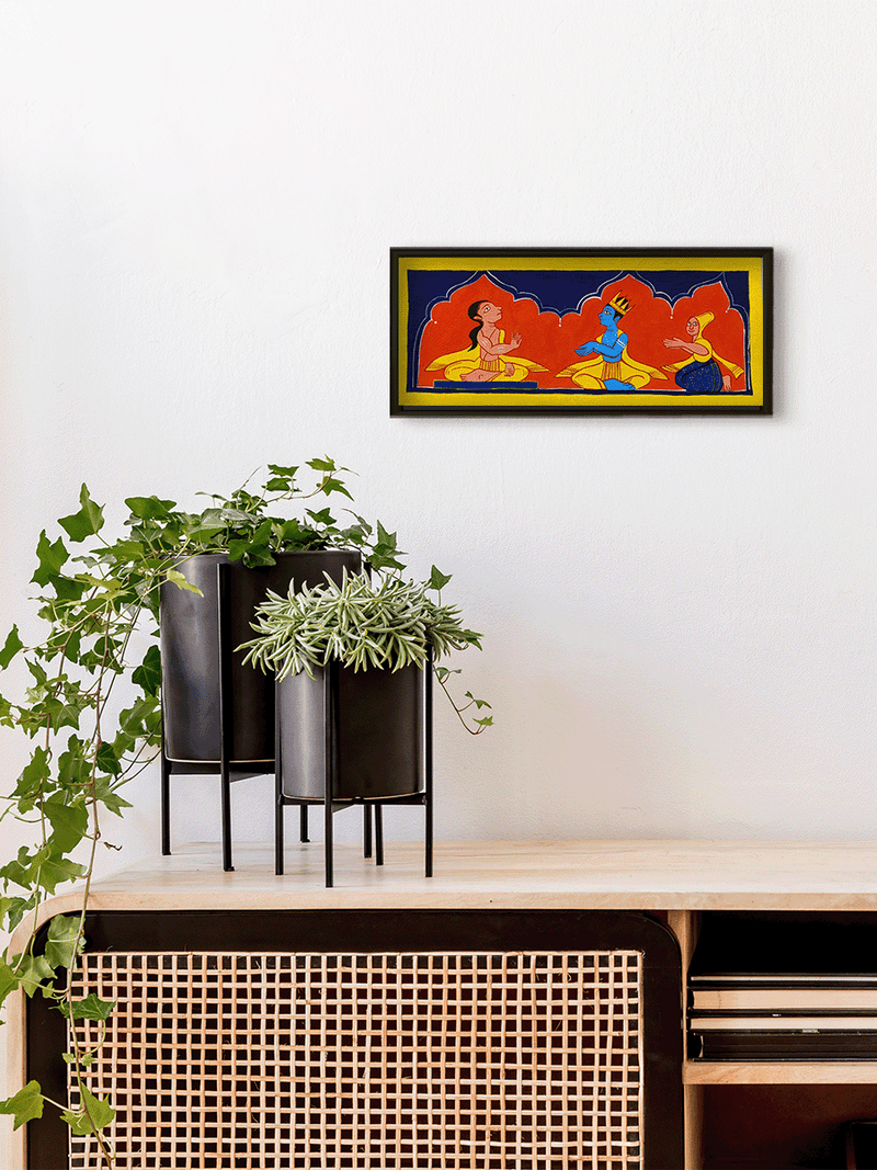 Bhagavata Purana in Manuscript Painting by Sujit Das for sale