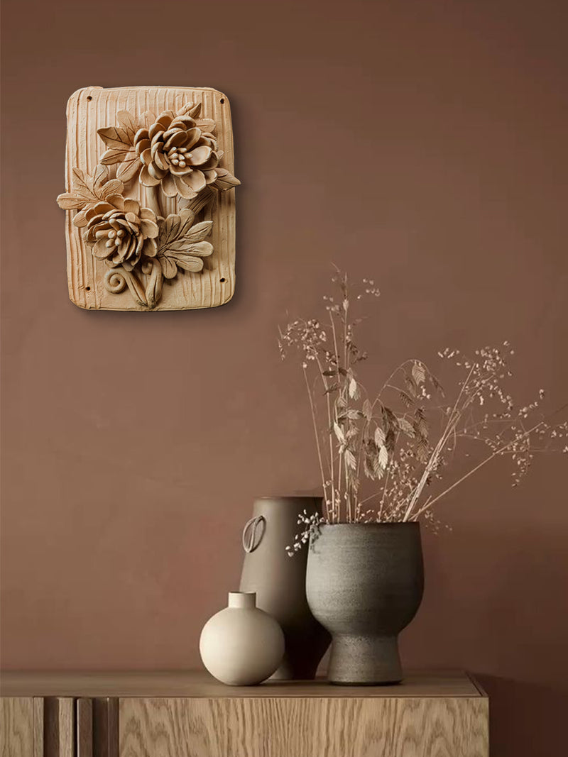 Blooming Flowers in Terracotta by Dolon Kundu for sale