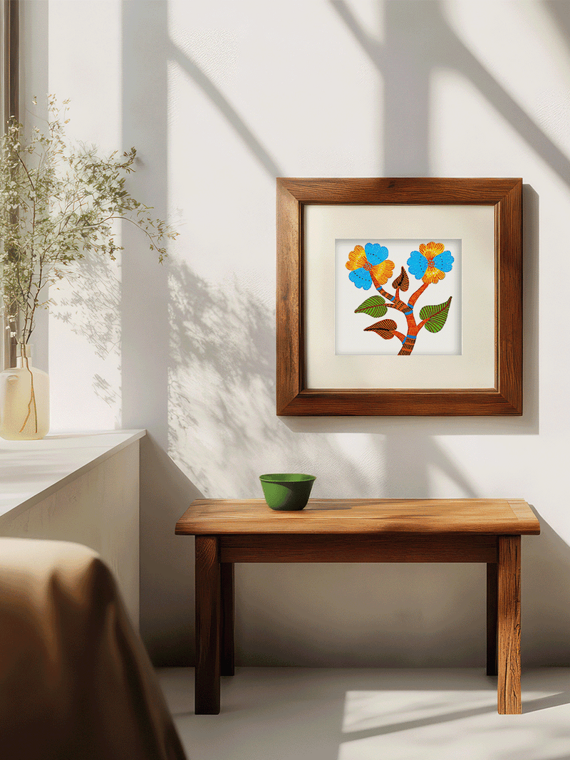 Blossoming Tree in Gond by Kailash Pradhan for sale