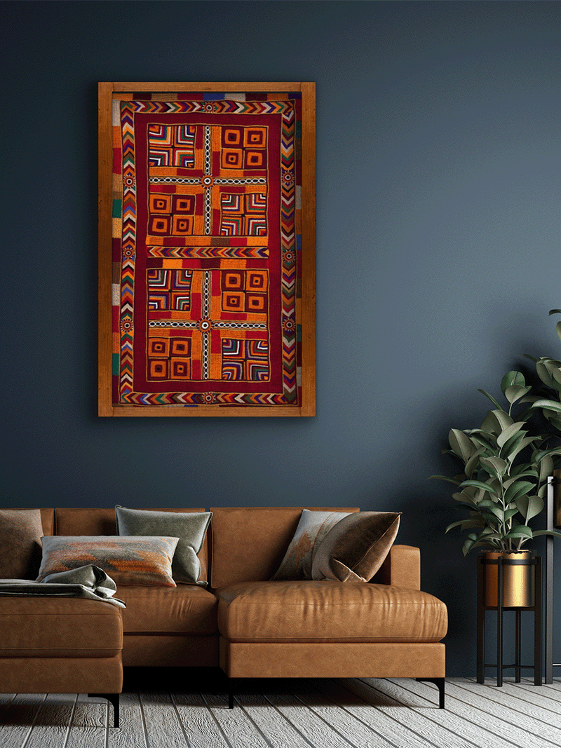 Burst of Colours in Banjara Embroidery by Sapavat Siddu for sale
