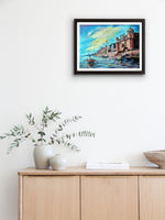 Chet Singh Ghat, Varanasi in Acrylic by Ashish Kumar Mishra for sale