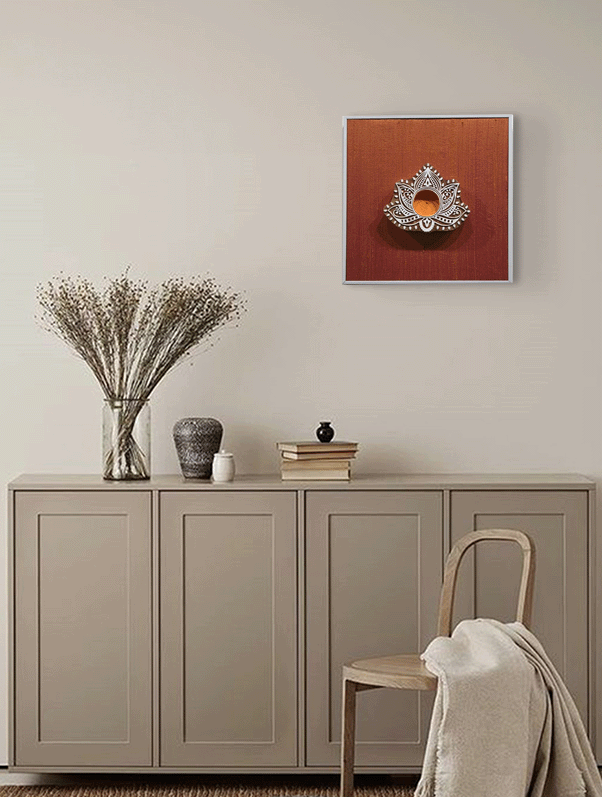 China Berry Leaf Wood Carved for Home Decor by Vikas Singh for sale