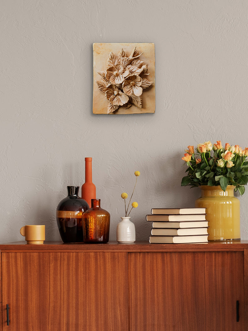 Clustered Blooms in Terracotta by Dolon Kundu for sale