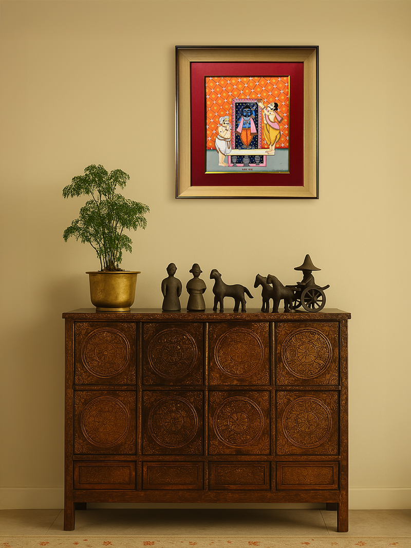 Daan Lila In Pichwai by Shehzaad Ali Sherani for sale