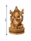 Deity Ganesha in Sandalwood Wood Carving by Om Prakash