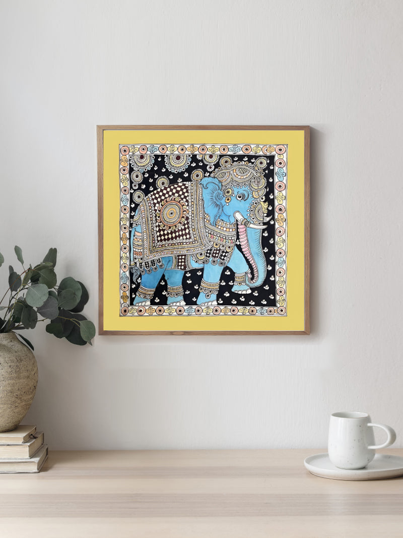 Buy Elephant: Kalamkari Painting by Sudheer